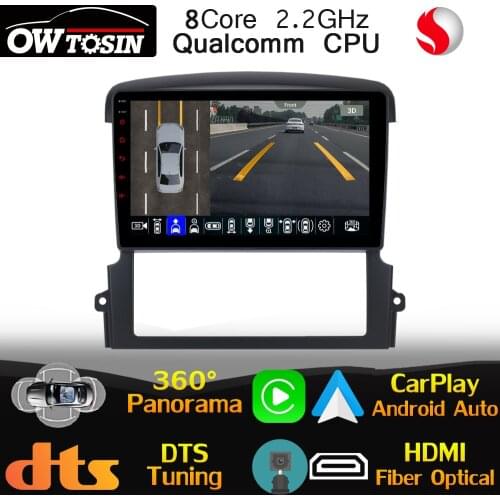 Qualcomm 8Core Android Car GPS Radio For Kia Sorento BL 2002 - 2011 360 Camera CarPlay Optical HDMI 4G LTE DTS Stereo Head Unit