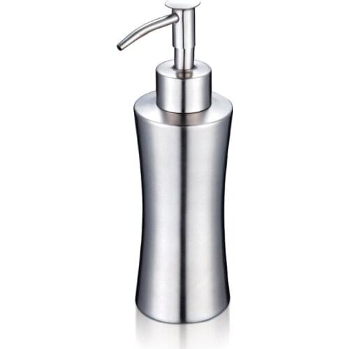 High Quality Stainless Steel Soap Dispenser Kitchen Bathroom Lotion Pump Silver Luxury Liquid Soap Dispenser