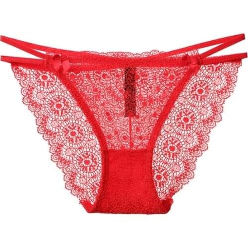 Ladies underwear women panties fancy lace sexy panties for women traceless crotch of cotton briefs hot sale