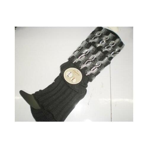 Winter rhinestone Knitted Leg Warmers 24 pairs/lot mixed colors #3414