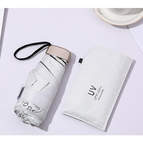 Зонт Umbrella Windproof Environmental Sun Umbrellas Women Travel Parasol Folding Rain Folding Anti-UV Sun/Rain