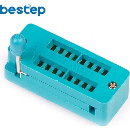 1PCS 16 Pin Universal Narrow ZIF DIP Tester IC Test Socket Lock Seat
