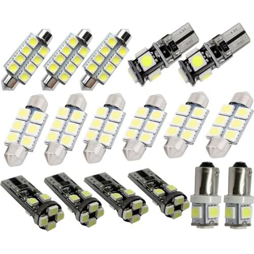 17pcs white Car LED Light Canbus Interior lamp package for VW Passat B6 2006-2010