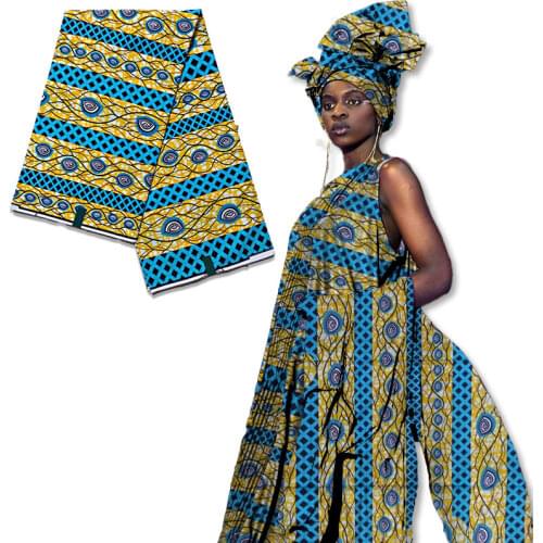 Wholesale Prices 2021 NEW Hot African Wax Fabric Ankara Wax Prints Fabric Ghana Guaranteed Veritable Wax 6 Yards! 01