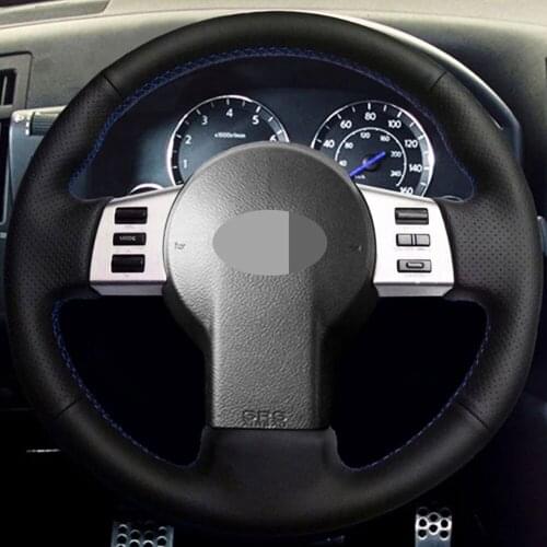 DIY Black Faux Leather Car Accessories Steering Wheel Cover For Nissan 350Z 2003-2009 Infiniti FX FX35 FX45 2003-2008