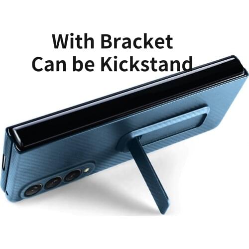 Carbon Fibre Pattern After 2021.8.15 Start Selling New Products Case for Samsung Galaxy Z Fold 3 Case Bracket Kickstand Case