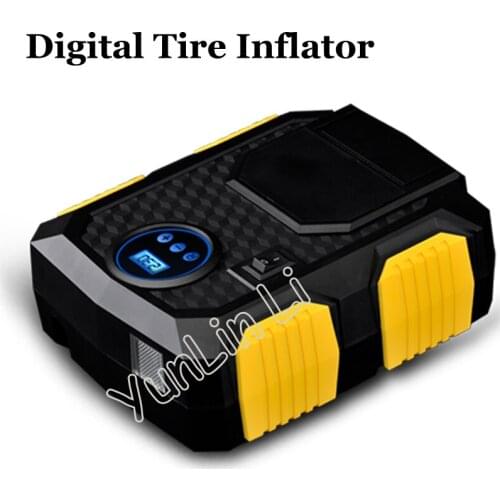 DC12V Car Type Portable Air Compressor Pump Intelliegent Digital Tire Inflator Car Air Pump for Motorcycles Bicycles