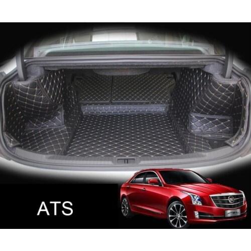 For cadillac ats xts leather car trunk mat cargo liner 2012 2013 2014 2015 2016 2017 2018 2019