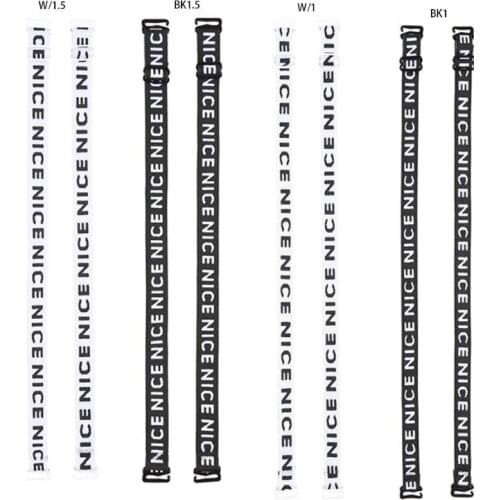 Women Girls Decorative Embroidery Nice Letters Bra Straps Replacement Sports Bralette Underwear Shoulder Belt With Slide Hook