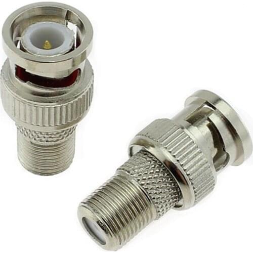 50PCS BNC Q9 Male to RCA AV Female F Coaxial Cable AV Connector Adapter for CCTV Security Camera Lotus Video Conversion Head