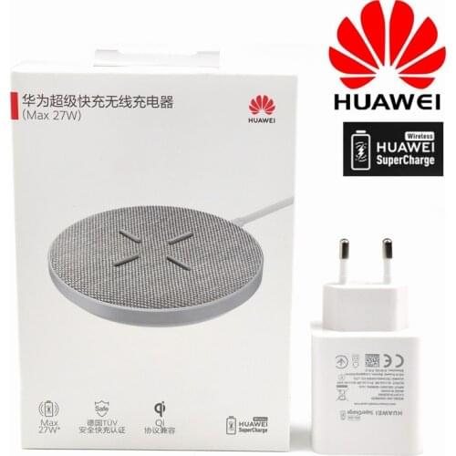 Original 27W Huawei Wireless Charger SuperCharge qi Fast Charge 40W EU Usb power adapter For mate 30/20 pro P30 Pro xiaomi mi 9
