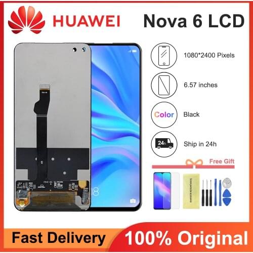 Original 6.57'' Display Replacement for Huawei Nova 6 LCD Touch Screen Digitizer Assembly for Huawei Honor View 30 Display