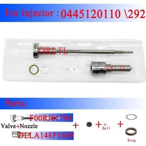 ORLTL Common Rail injector repair kits DLLA148P1688 F00RJ01704 for b0sch 0445120110 0445120292 J6A00-1112100-A38 0445B2905400