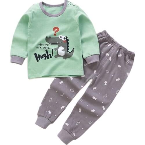 Pijama Sets Unisex 6M-5Y Childrens Suits Boys Children Clothes Kids Baby pajamas Sets Sleepwear Kids Clothes Girls