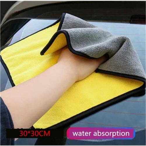 Car Wash Towel Plush Car Polishing Washing Towels Auto Drying Waxing Cloth Glass Window Body Cleaner Car Paint Care Accessories