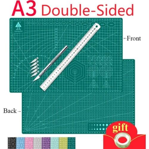 A3 PVC Cutting Mat Pad Patchwork Cut Pad Durable Patchwork Tools DIY Handmade Self-healing Cutting Plate Engraving Art Tool Kits