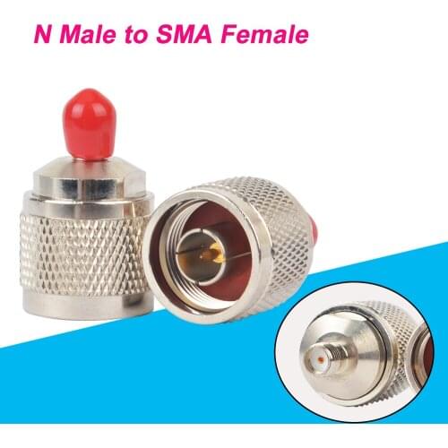 F Type RF Connector N Male to SMA Female RF Coaxial Adapter N Plug to F Jack Converter Connector for Antennas Coaxial Cable