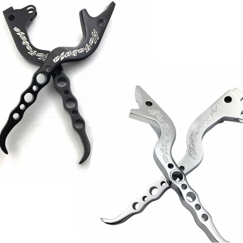 Aftermarket Free Shipping Motorcycle Parts Black/Chrome Hand Brake Clutch Levers Aluminum For 1999-2007 Suzuki Hayabusa GSXR1300