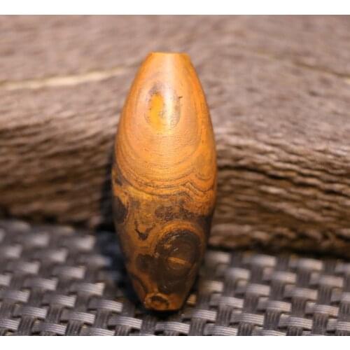 Super Energy From LK brother Sauces Magic Tibetan old Agate Natural Eye Meng dZi Bead Healing Amulet 20220Ar LZK