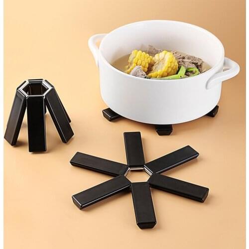 Heat-insulated ABS Heat-insulated Anti-slip Anti-scald Pot Placemat for Home