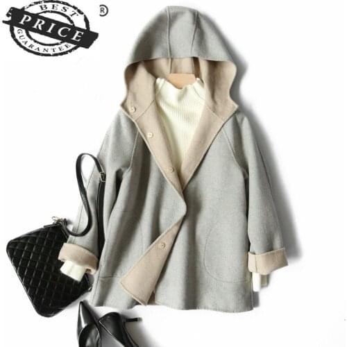 Women Clothes Winter 2021 Elegant 20% Wool Coat Female Cashmere Overcoat Ladies Casaco Feminino Woolen Jackets Hiver 0a22