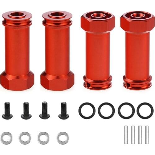 1set 12mm Aluminum Wheel Hex Hub 30mm Extension Adapter for 1/10 Traxxas Slash 727 RC Car