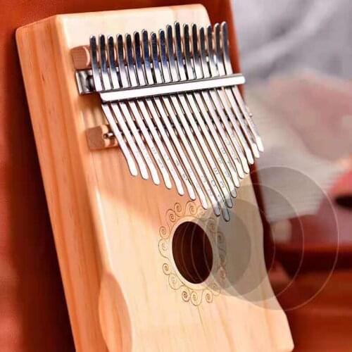 17 Keys Kalimba Instrument Thumb Piano High-Quality Wood Mahogany Finger Piano Portable Mbira Musical Thumb Piano for Beginners