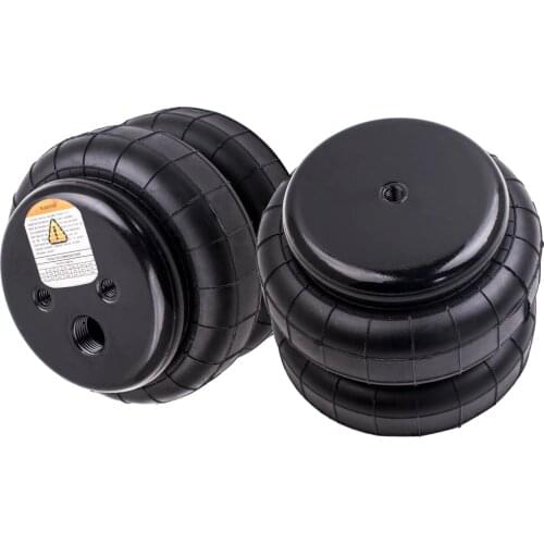 2 Packs Air Ride Suspension Bag Standard 2500 lb 1/2"npt Single Port Heavy Duty