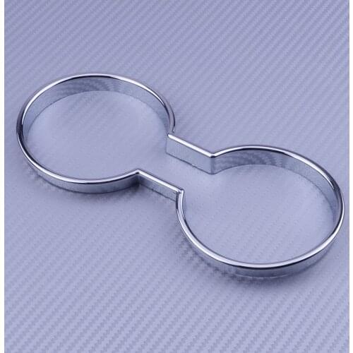 Car Chrome Plated Cup Holder Position Panel Cover Trim Fit for Jeep Patriot Compass 2011 2012 2013 2014 2015 2016 2017