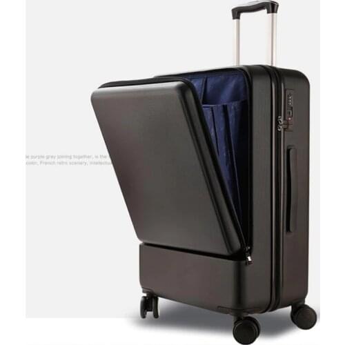 Carrylove 20"24" Laptop Pocket Luggage Bag Hard ABS PC Travel Trolley Cabin Suitcase For Business