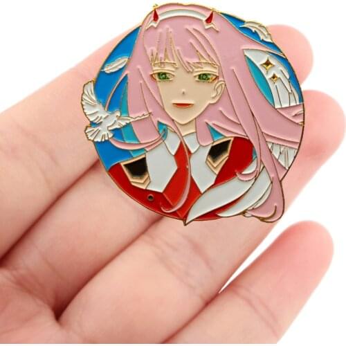 DZ2414 Japanese Anime DARLING Manga Enamel Pins Brooches Lapel Badge Jewelry For backpacks Decoration Friends Gift Accessories