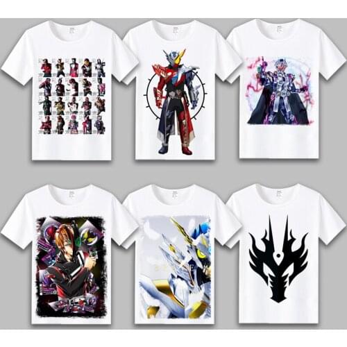 Kamen Rider Zi-O Cosplay T Shirt Heisei Rider Print T-Shirt Summer Graphic Tees Crew Neck Harajuku Casual Top Costume tshirt