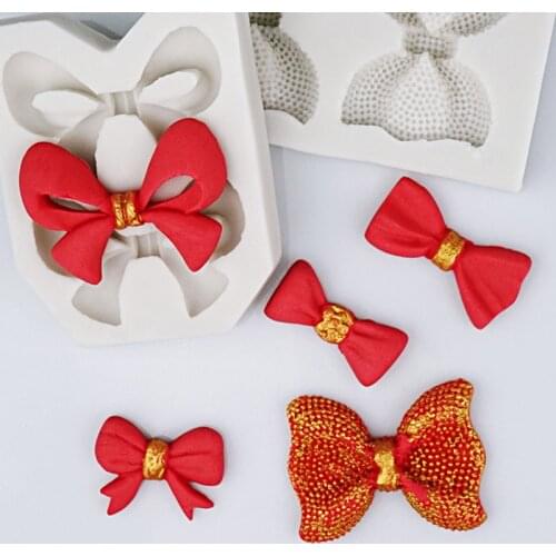 Bow Tie Silicone Mold Fondant Mould Cake Decorating Tools Chocolate Gumpaste Molds, Sugarcraft, Kitchen Gadgets