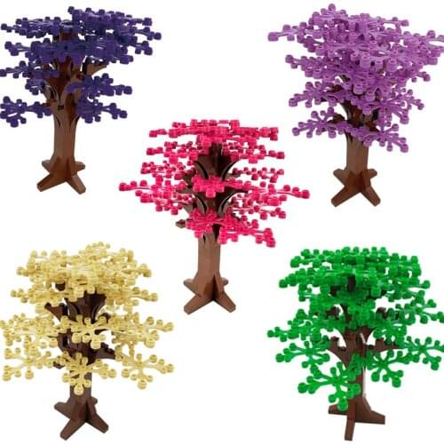 MOC City Trees Different Color Model Toy Cultivate Interests Educational Building Blocks Suitable for Children compatible Cities