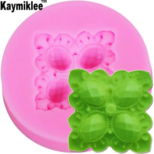 Kaymiklee F1233 Mini Gem Silicone Mold Fondant Cake Decorating Tools Chocolate Gumpaste Mold, Sugarcraft, Resin Mould