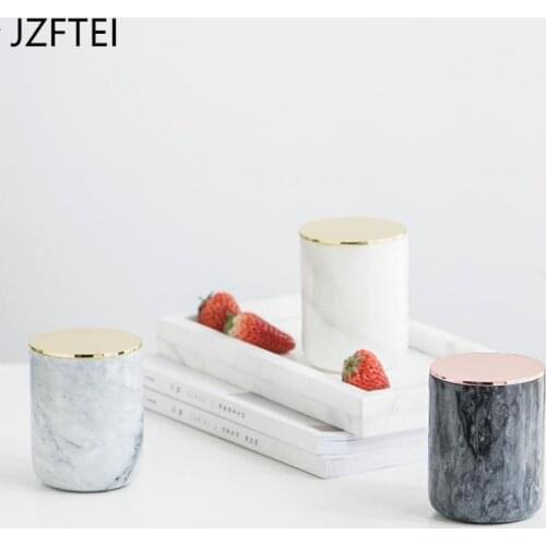 Pottery Cans Caddy Tea Storage Container Sealed Bottles Portable Travel Imitation Marble Tank Storage Food Kitchen Jars Spices