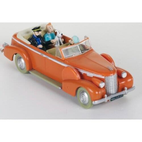 Diecast 1/43 The Adventures of TinTin in Tibet Scene Car Model Hand-made Collection Display Child Paper Toy Gift