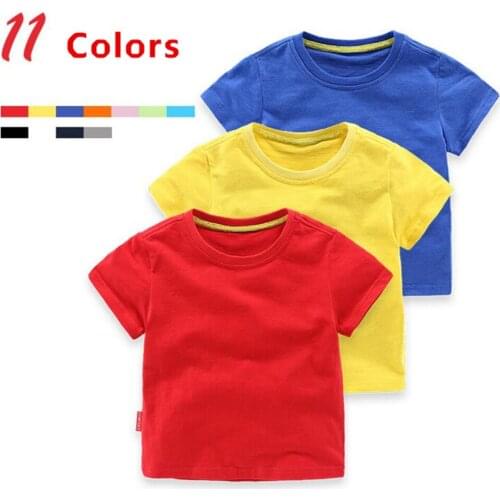 Summer Boys Girls T-Shirt Baby Boys Short Sleeve T Shirts Cotton Childrens Clothing Kids Tee Baby Tops Hot Sale
