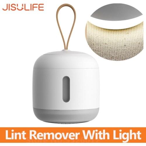 JISULIFE Electric Lint Remover With Light Wireless Clothing Fluff Pellets Cutter for Sweater Woolen Carpets Pills Fuzz Shaver