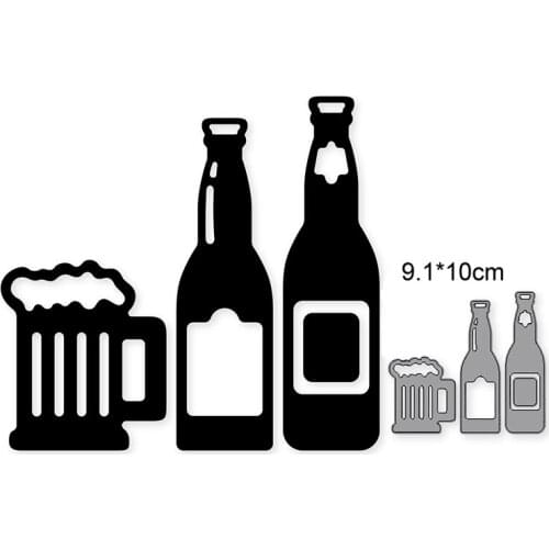 Beer Cup Metal Cutting Dies for DIY Scrapbooking Album Paper Cards Decorative Crafts Embossing Die Cuts