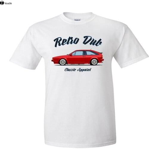 Fashion Summer Mens Print Tees German Classic Car Fans Scirocco Mk2 T-Shirt. Retro Dub , Classic Car, German. Modified.T-Shirt