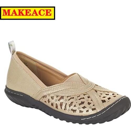 Fashion Summer Womens Shoes Hollow Out Breathable Casual Shoes Low Heel Comfortable Womens Sneakers Large Womens Flat Shoes