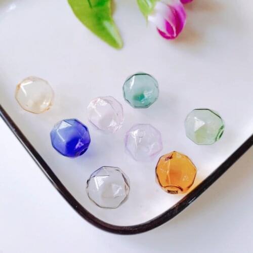 Transparent Glass Beads Eardrop Pendant Bracelet Earring Accessories Supplies for Jewelry Making Components Diy Handmade 4pcs