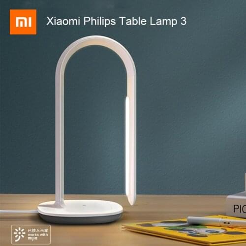 Xiaomi Mijia Philips Desk Lamp 3 LED 3700K Wifi Smart Touch Dimming Desk Lamp Works With Mijia app Phone Remote Control