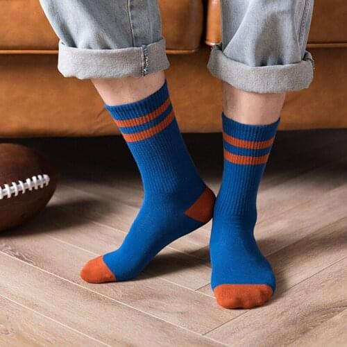 Mens Socks Clothing Basketball Crossfit Funny Original Gifts Cotton Winter Cycling Heated Skateboard For Lovers Designer Stripe