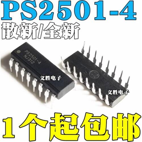 New and original Optocouplers PS2501-4 DIP16 4 road optoelectronic isolator Optical isolator, photoelectric coupling, encapsulat