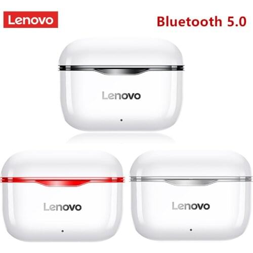 New Original Lenovo LP1 TWS Wireless Earphone BT 5.0 Dual Stereo Noise Reduction Bass Touch Control Long Standby 300mAH