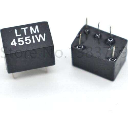 5pcs 455KHZ 455I communication walkie-talkie 2+3 LTM455IW M55IW in-line ceramic filter