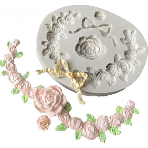Rose Flower Soap Silicone Molds Fondant Sugar Crafts Cake Decoration Tools Pastry Dessert Bakery Pastry