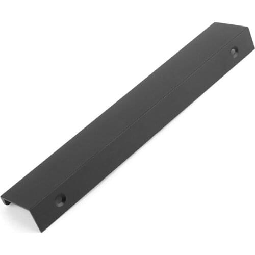 Y5GD Modern Kitchen Cabinets Long Hidden Dark Handle Aluminum Alloy Open Hole Drawer Edge Black Wardrobe Door Handle